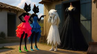 😱Poor cat girl became a fashion designer💔😭 #catshorts#cutecat#ai#aicat#cat #catstory#kitten#poorcat