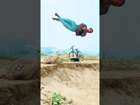 My Real ￼stunt practice video🤸🏻🤞#flipjump #talentedboystunt #stunt #parkourtraining