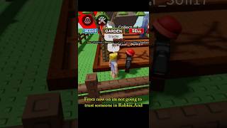 I got scammed 😭 in Roblox #roblox #robloxhighlights #scammer #shortsfeed #shorts #growagarden