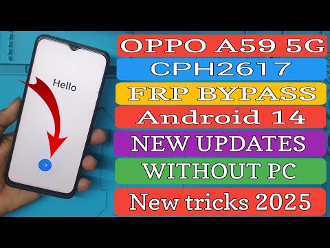OPPO A59 5G FRP BYPASS / CPH2617 FRP BYPASS / OPPO A59 5G GOOGLE BYPASS / CPH2617 GOOGLE BYPASS.