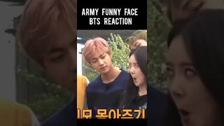 ARMY girl make funny face #trending #bts #btsarmy #btsarmyforever #kimtaehyung