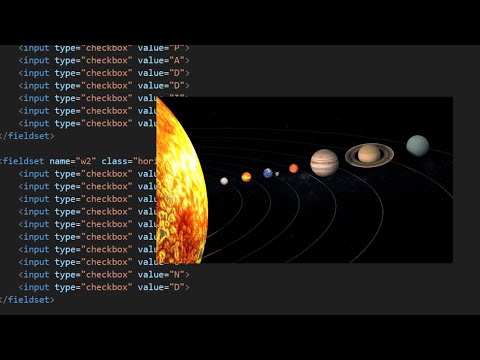 Responsive Solar System with Minimal CSS