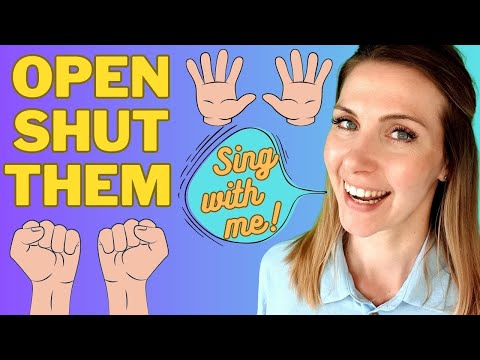 Fun and educational nursery rhyme Open Shut Them with actions | Singing fun for Toddler | kids songs