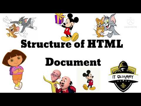 structure of html document | Animated video |IT QUARRY