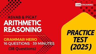 Grammar Hero's Arithmetic Reasoning Practice Test for the ASVAB, PiCAT, AFOQT, & OAR #acetheasvab