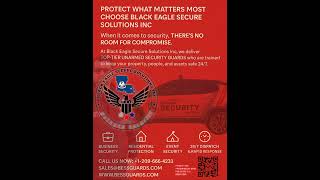 🚨 Protect your property and peace of mind with Black Eagle Secure Solutions Inc 🦅Available 24/7