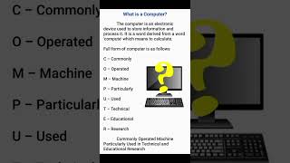 what is computer #viralshort #windows #trendingshorts #csrevisionclass #csclasses