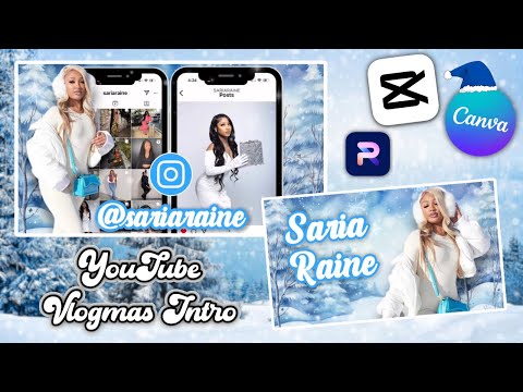 HOW TO MAKE A CUTE VLOGMAS INTRO USING CAPCUT AND CANVA ON YOUR PHONE! VLOGMAS 2024