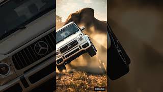 Mercedes G Wagon Crash Test Against Elephant #shorts #trending #rollsroyce #mercedes #shortsfeed