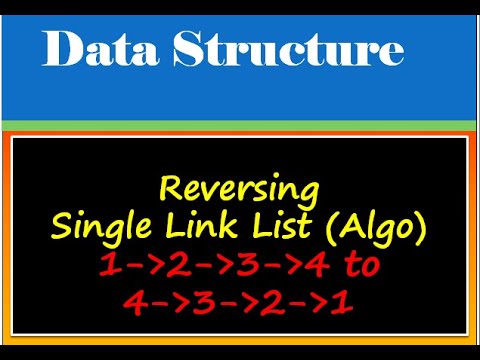 Reversing Single Link List Algorithm Part-1