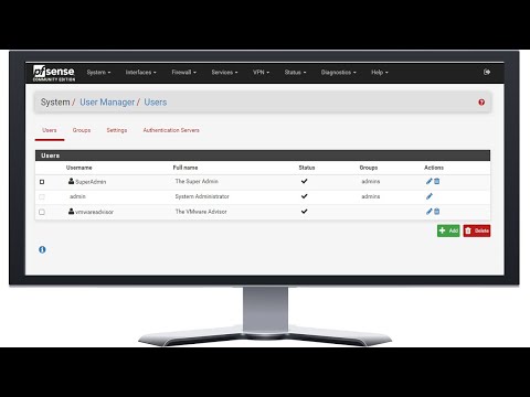 User and Group management in pFsense with **BONUS** notifications setup 2021