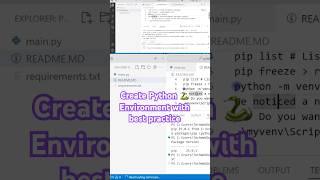 Create Python 🐍 Environment setup with best practices and complete local setup