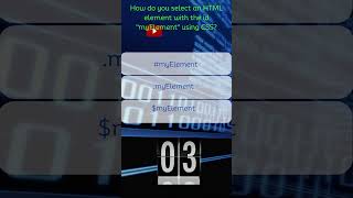 CSS Selector Secrets: Targeting #myElement in HTML! 🎯🖱️ | Web Styling Essentials#shorts #programming