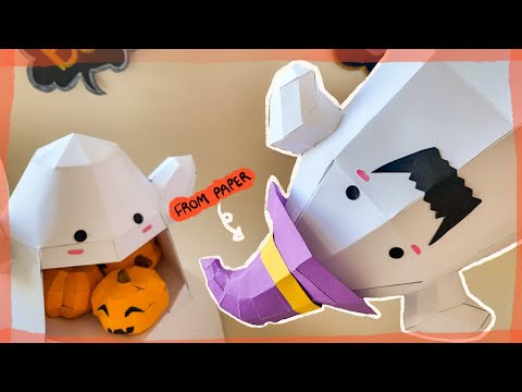 ✂️🎃DIY Cute  Props for Halloween👻|Halloween Decorations|Paper ASMR|Papercraft