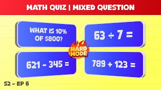 🧠Genius Math Test! Are You Smart Enough? 🤓 [HARD MODE]🔥