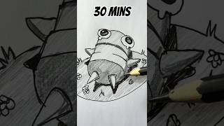 Pendrawing I Love REPO in 10secs,30secs,5mins,30mins, 1hr,2hrs #drawing #art #shorts #repo #memes