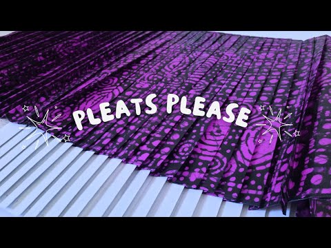 Making Fabric Pleats using a Handmade Tool *for the first time*#pleats #pleateddress