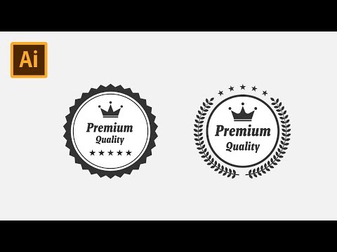 Premium Quality Badge Logo Label - Illustrator CC Tutorial