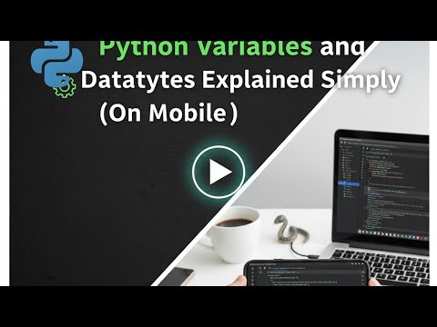Python Variables and Datatypes Explained Simply (On Mobile)
