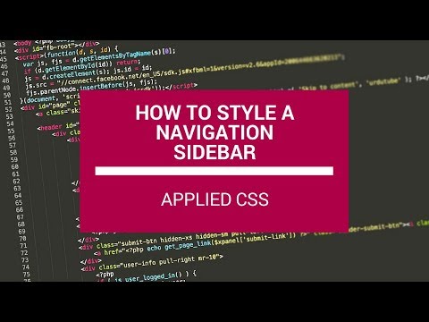 How to Style a Navigation Sidebar: Applied CSS