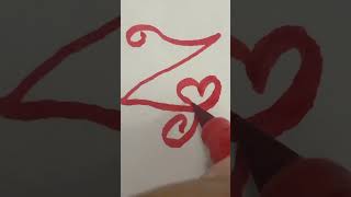 Calligraphy for letter Z#calligraphicalphabets #calligraphyfonts #calligraphyfamily 🌞💖