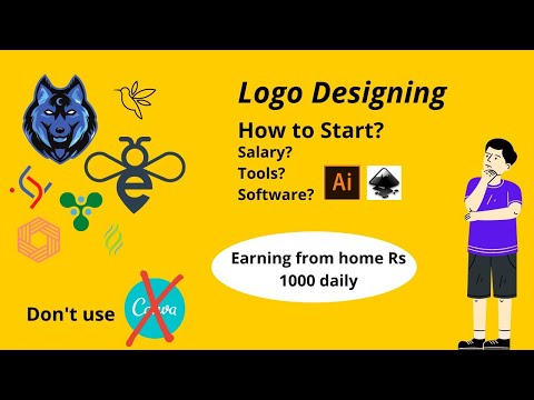 Complete Tutorial logo making . Tools for logo designing. Freelancing ,what is Logo designing