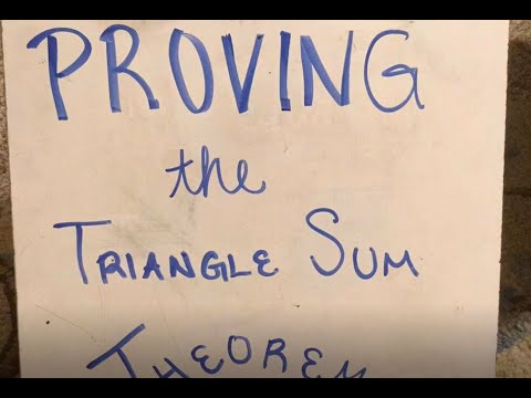 Proving the Triangle Sum Theorem