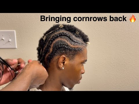 How to: Wavy Cornrow Hairstyle On Very Short Hair.