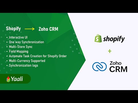 Shopify to Zoho CRM Integration | Shopify Extension for Zoho CRM