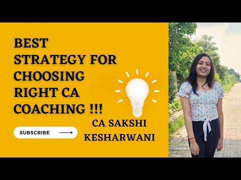 How to choose the right CA coaching institute || Sahi CA coaching kaise choose kare?
