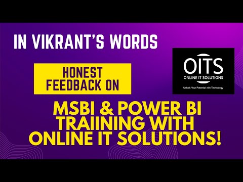 In Vikrant's Words: Honest Feedback on MSBI & Power BI with Online IT Solutions!