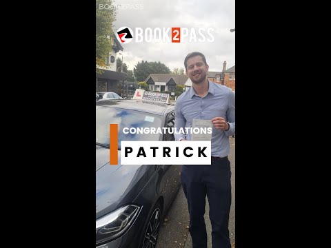 Patrick passed his driving test first time at Chingford Driving Test Centre with Mukith (BOOK2PASS)