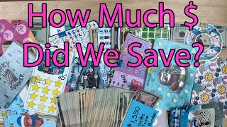 Unstuffing 23 Finished Savings Challenges! | How much $$$ did we save? | Counting Cash | Goals