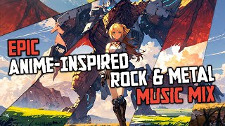 EPIC AniMetal MEDLEY - Anime-Inspired Rock & Metal Instrumental Music Mix