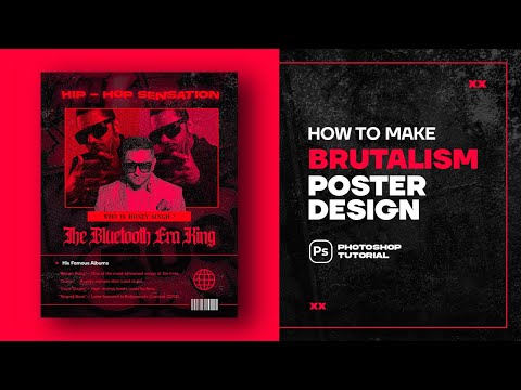 Brutalism Poster Design Tutorial in Photoshop