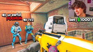 I 1v2 Wagered this TOXIC DUO