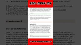 1Z0-1095-23 Exam Questions & Practice Tests - Free Download