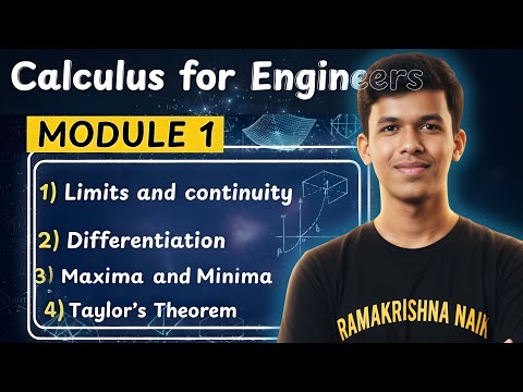 Limits & Continuity | Maxima & minima | Taylor's Theorem |  #calculus #engineeringmaths