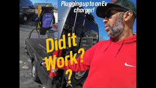 DID it WORK | Plugging into an EV charger | Van VLOGS