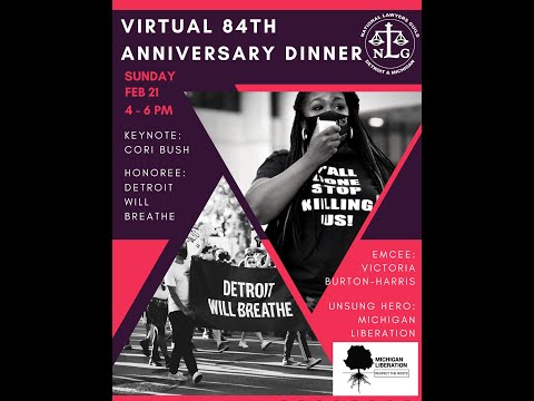 National Lawyers Guild virtual 84th Anniversary Dinner - Feb 21, 2021