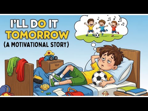 Sam Learns Not to Be Lazy | Kids Bedtime English Story with Moral About Doing Tasks on Time.