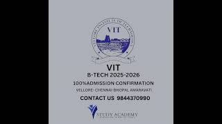 VITEEE 2025 Applications | VIT B.Tech 2025-26 Admissions #admission2025 #admissionopen