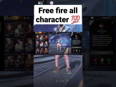 free fire #freefireallcharacter💯😍 please like and subscribe 🙏 ff game 🎮 my YouTube channel   #shorts