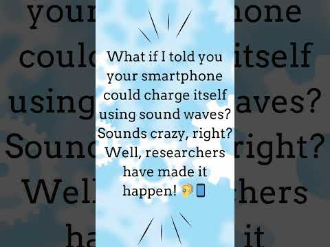 Your smartphone can be charged using sound waves! | Crazy Tech Fact 😱🔋 #TechFacts #SoundWaves