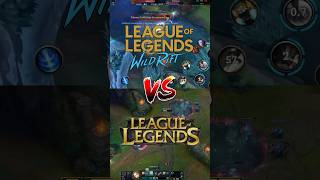 League VS Wild rift! Which is better? #leagueoflegends
