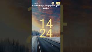 How to change the wallpaper on government device..