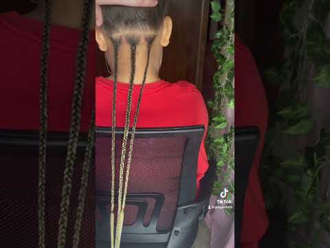 ✨💕Knotless braids. 2nd attempt✨💕 #knotlessbraids #knotlessbraidstutorial #fypシ