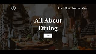 Dining Restaurant Showcase with HTML & CSS| Day 384 of Web Development Part 1