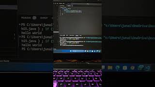 hello world program in java #coding #viral #music #java #youtubeshorts #vscode #helloworld #ytshorts