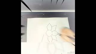 HOW TO DRAW A EASY  FLOWER #artistscommunity